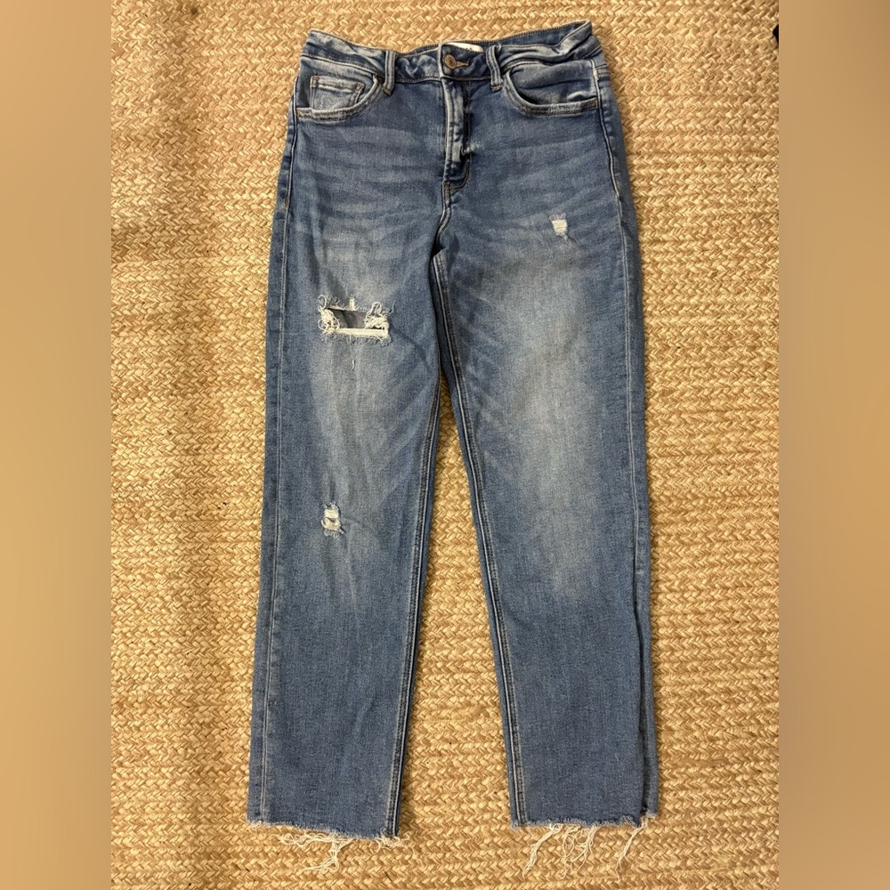 Classic Blue Distressed Jeans